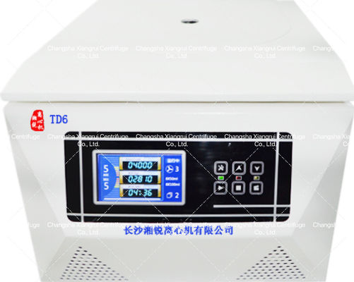 Quiet 6000r/Min Medical Centrifuge Machine 4x1000ml Rotor Capacity 65kg Net Weight